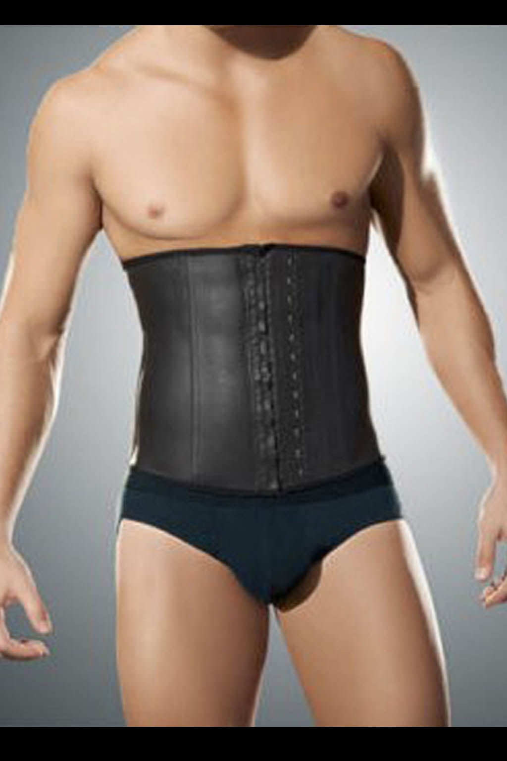 Lover-Beauty Latex Waist training corsets for men faja hombre mens