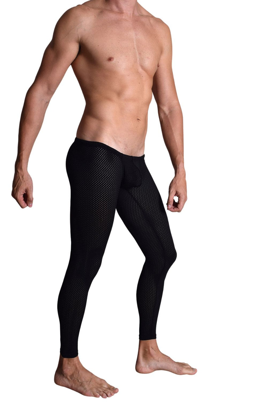 BfM Mens Lowrise Eyelet Tights - Snug Pouch