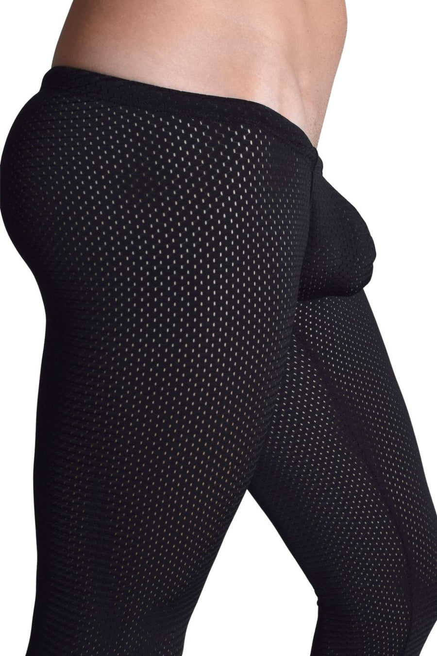 BfM Mens Lowrise Eyelet Tights - Snug Pouch