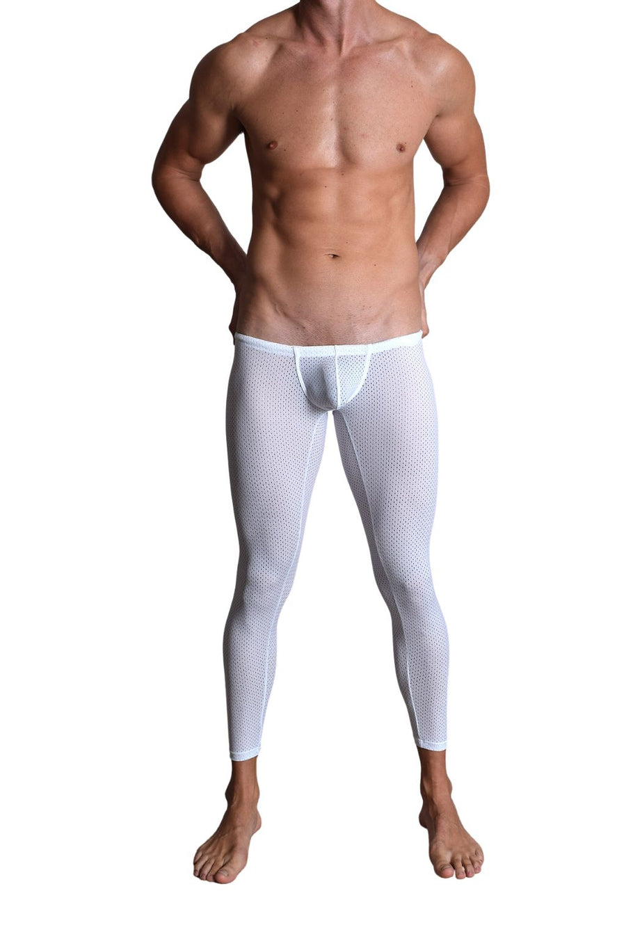BfM Mens Lowrise Eyelet Tights - Snug Pouch