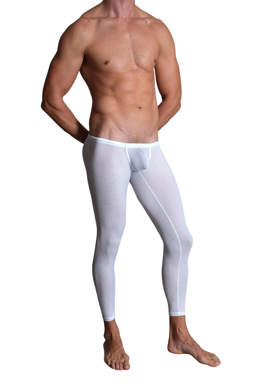 BfM Mens Lowrise Eyelet Tights - Snug Pouch