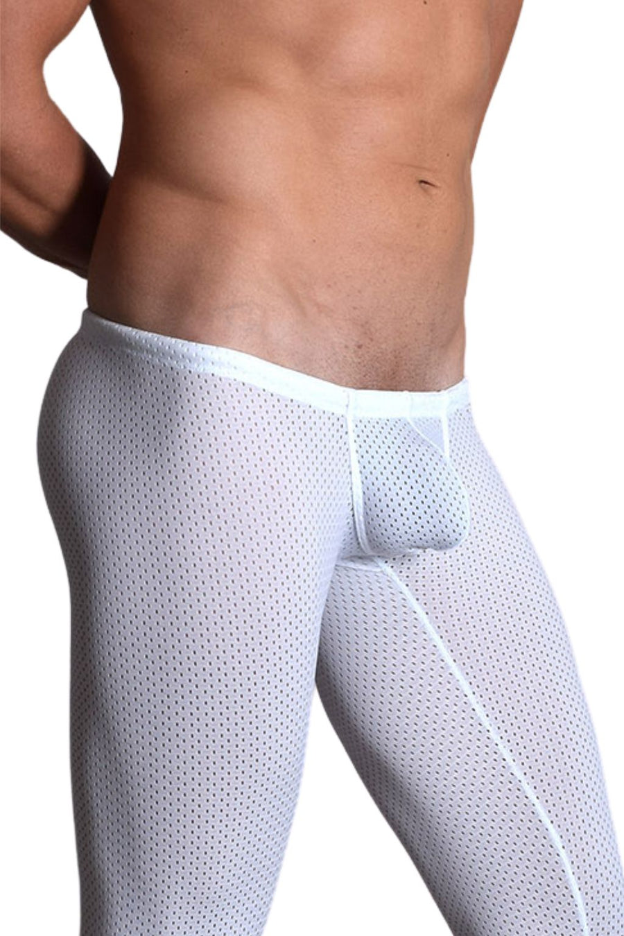 BfM Mens Lowrise Eyelet Tights - Snug Pouch