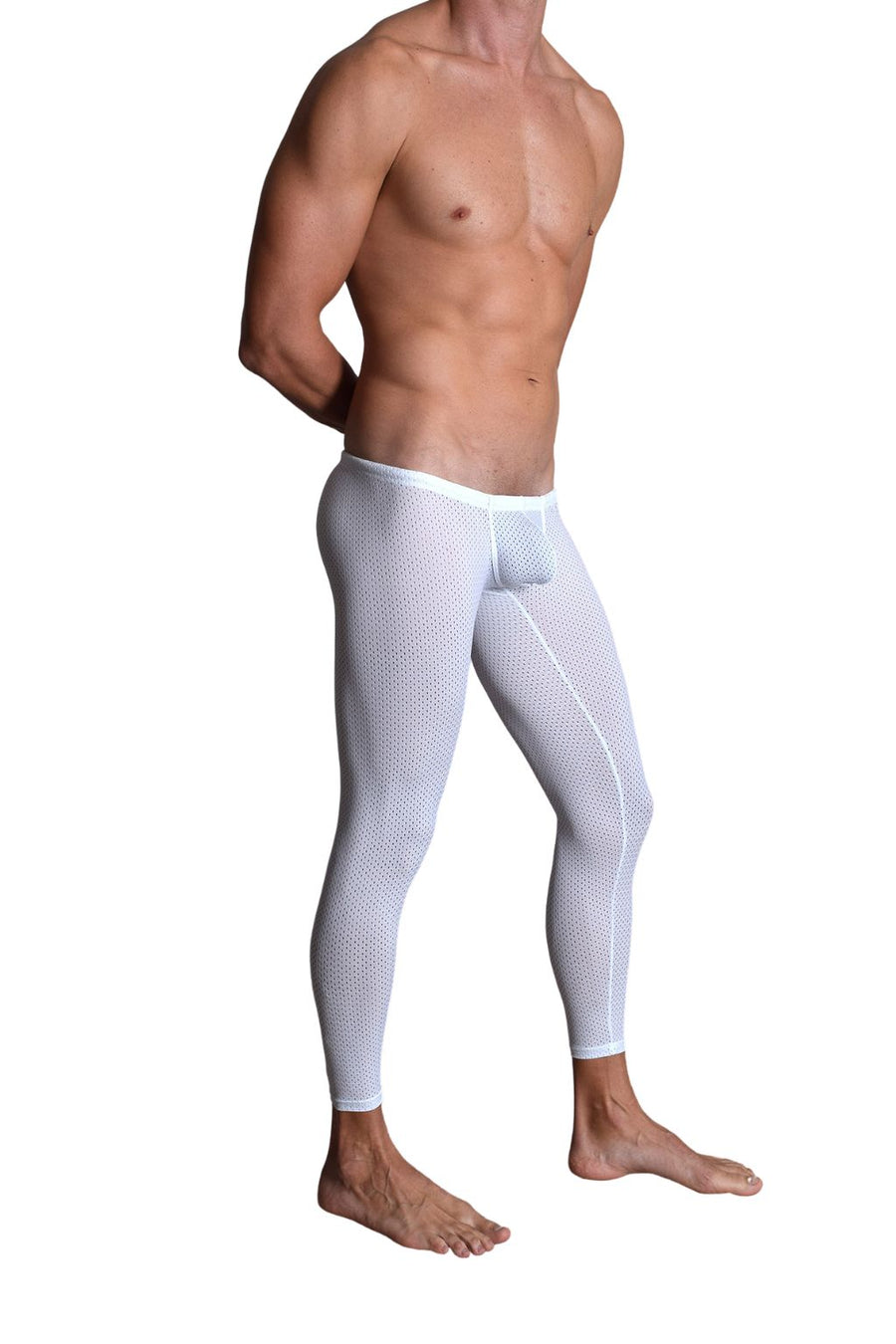 BfM Mens Lowrise Eyelet Tights - Enhanced Pouch
