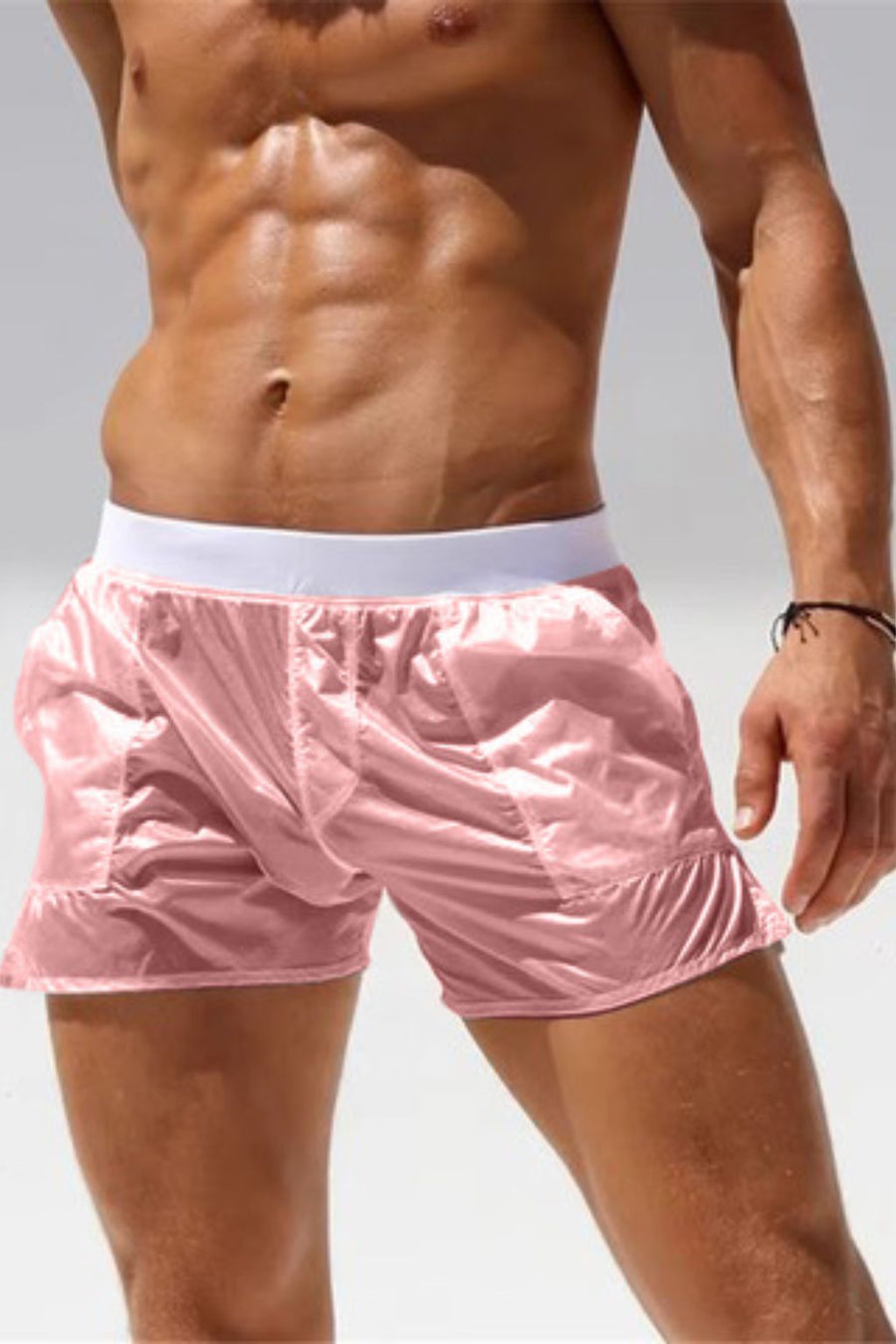 BfM Mens Sheer Beach Cover Up Shorts