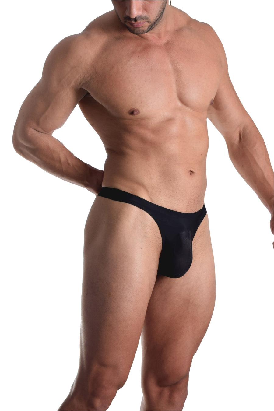 BfM Mens Mid Waist Tummy Control Thong Underwear – Bodywear for Men