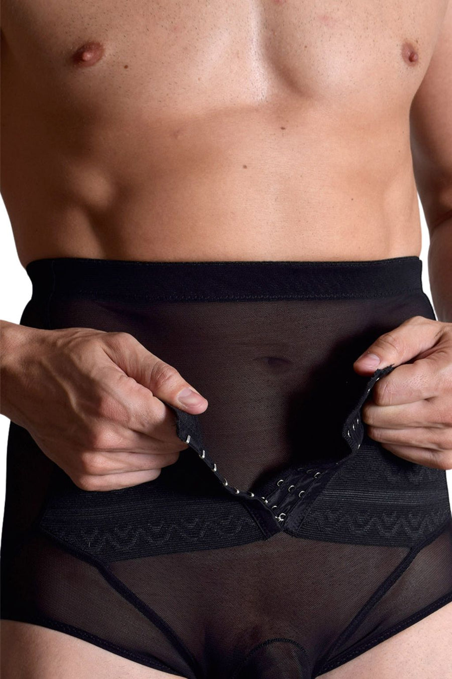 🎁 BfM Mens High Waist Pouch Corset Brief Tummy Control Underwear (100% off)