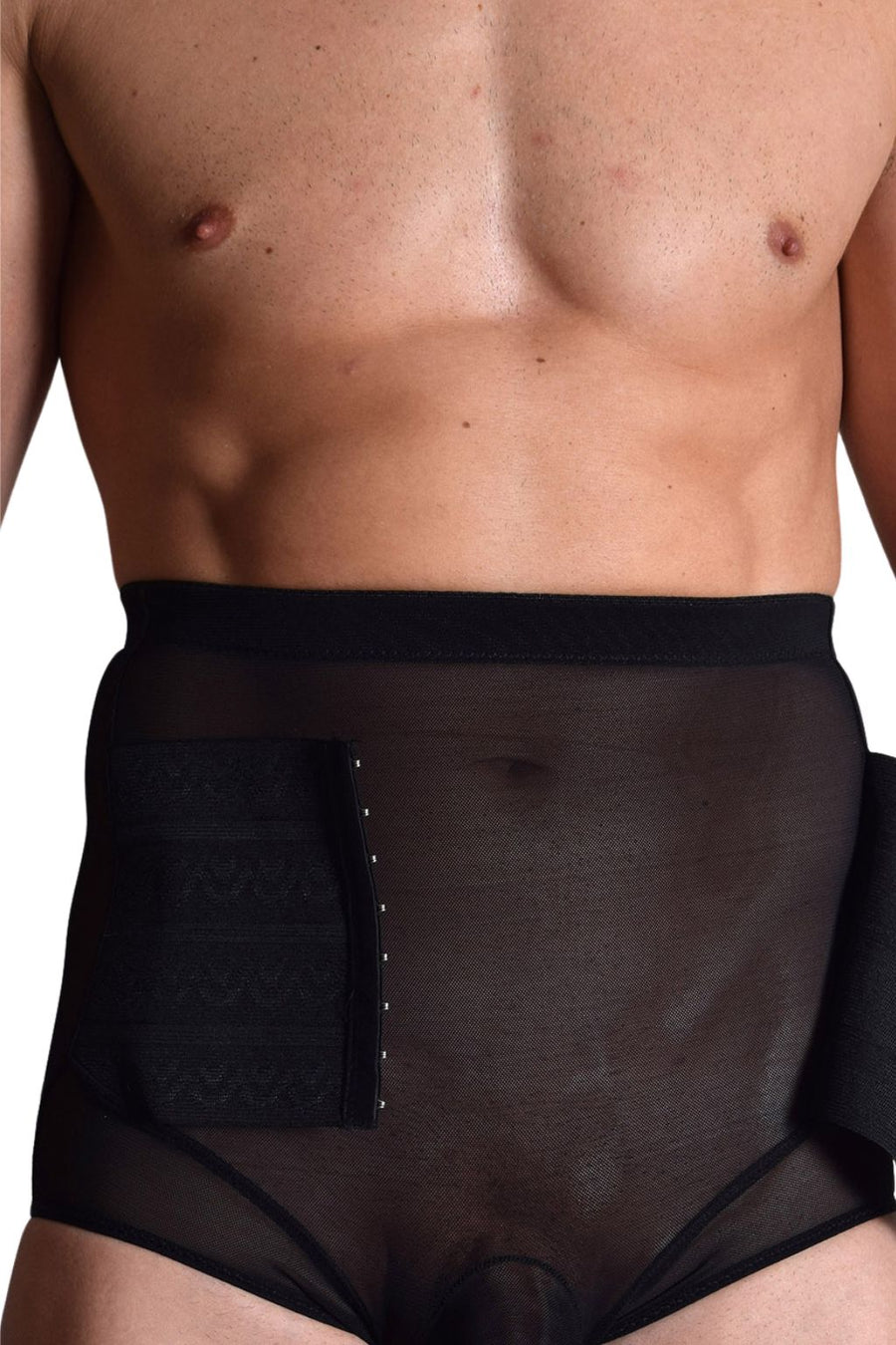 BfM Mens High Waist Pouch Corset Brief Tummy Control Underwear – Bodywear  for Men