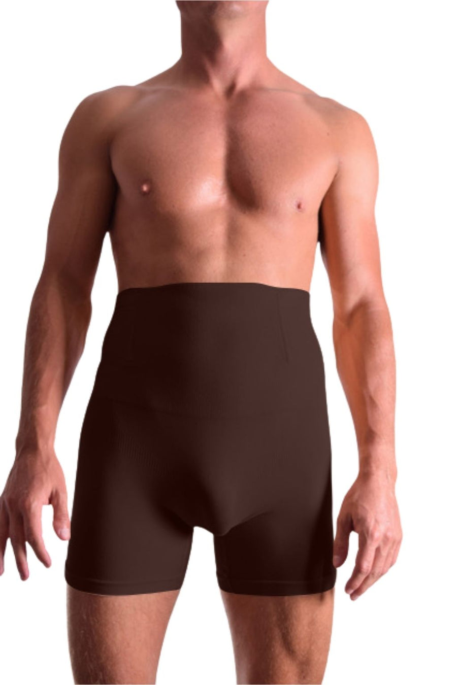 BfM Mens Mid Waist Tummy Control Boxer Underwear - Heavy Compression ...