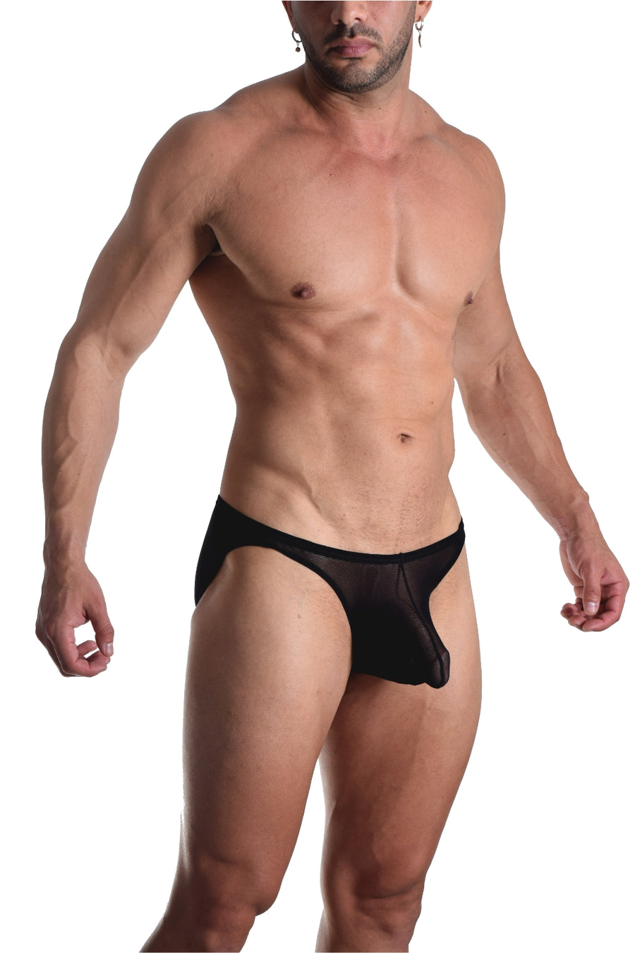 BfM Mens Sheer Net Bikini Pouch Underwear