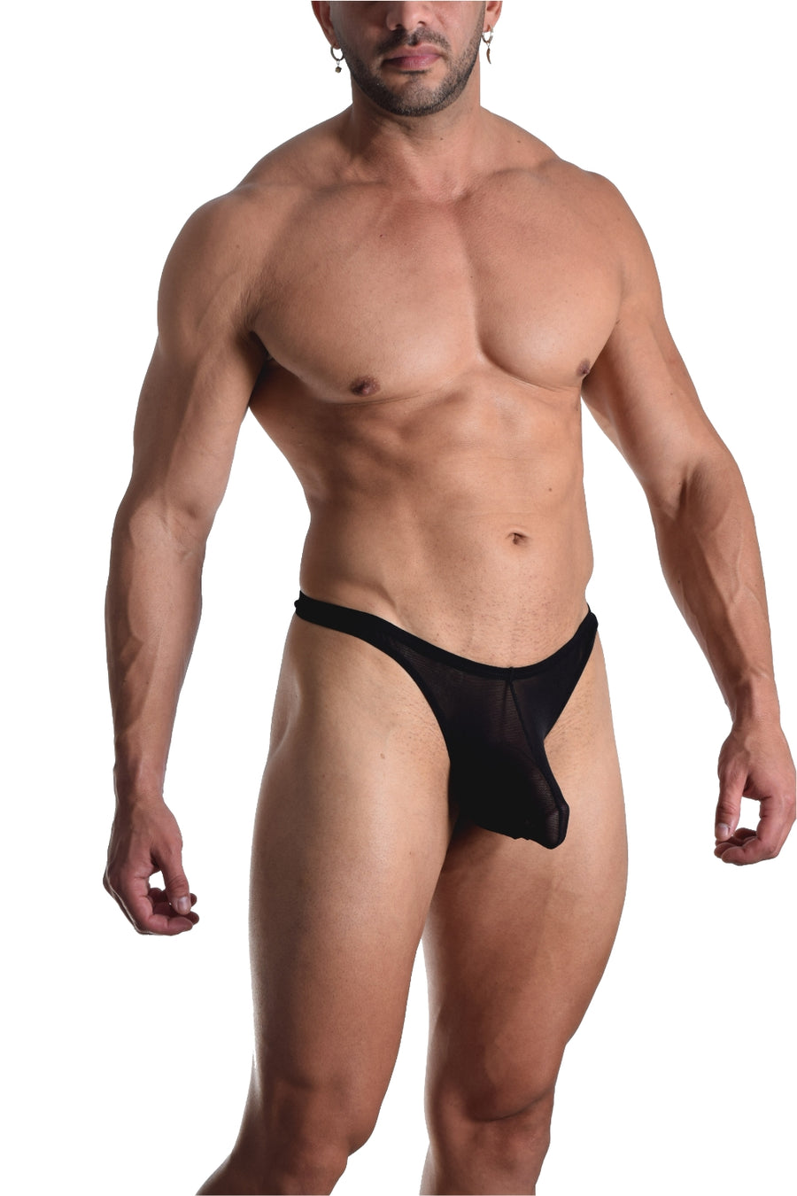 Mens Mesh See-through Pouch G-string Briefs Underwear T-back Thong V-string  # 