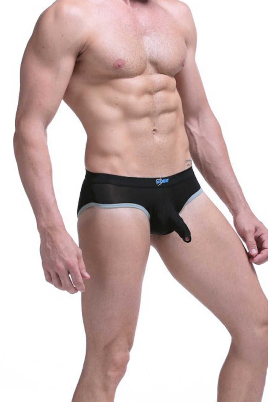 AIBC Mens Open Penis Sheath Bikini Brief Underwear