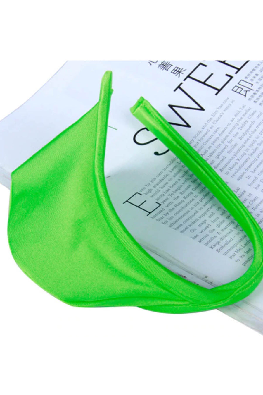 🎁 BfM Mens Lime Green C-String No VPL Thong (100% off)