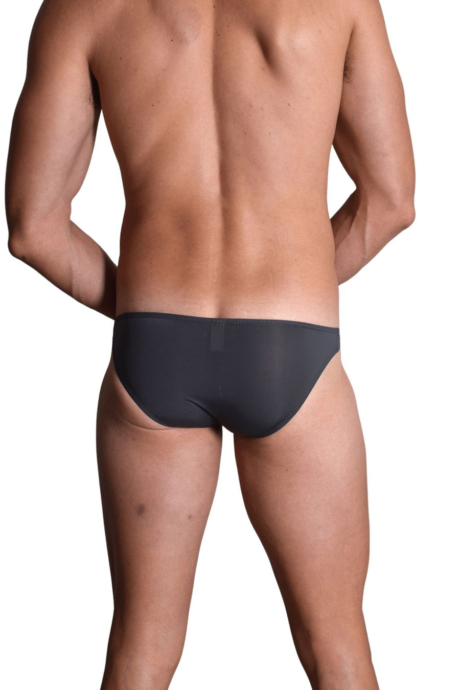 Men's Bikini Dark Grey - Men's Underwear with Pouch