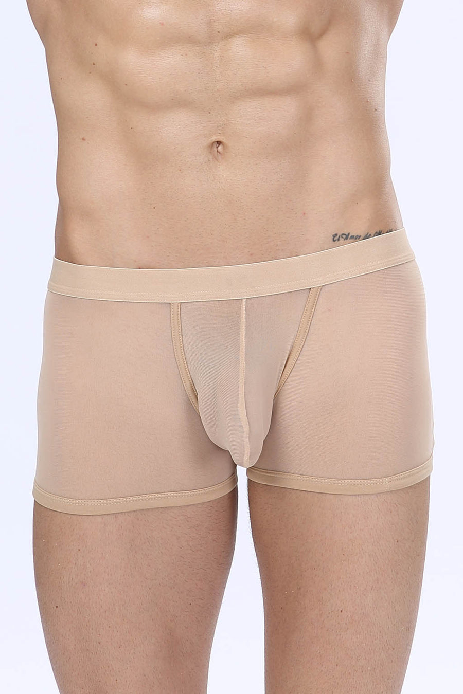 Manview Mens Sheer Net Boxer Lowrise Pouch Underwear