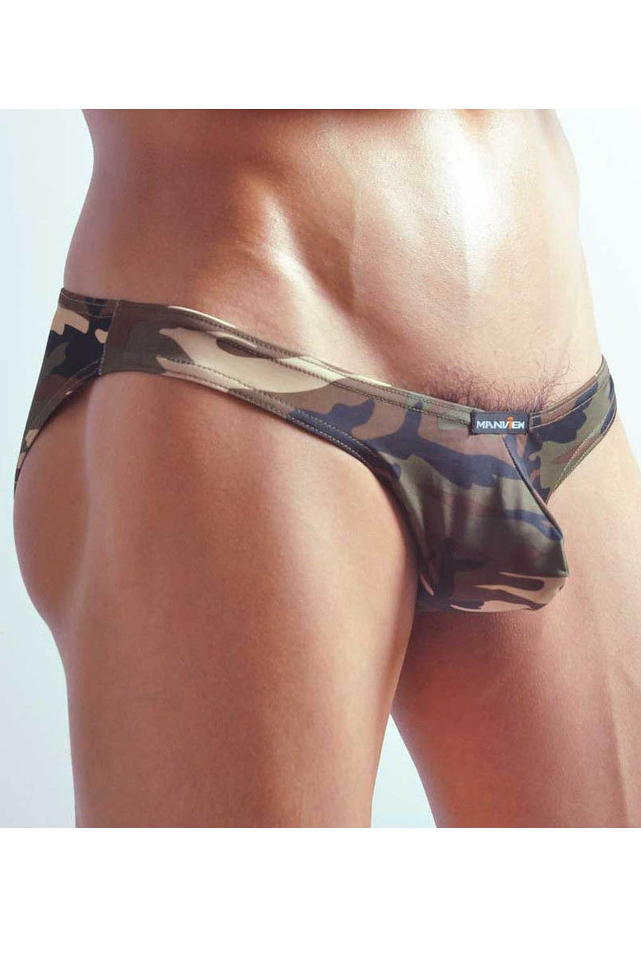 Manview Camouflage Pouch Bikini Lowrise Underwear