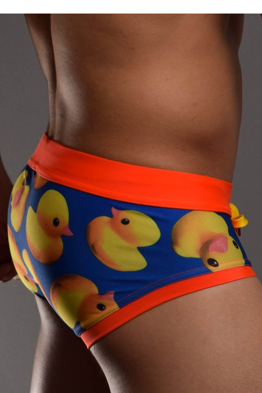 Odetto Rubber Ducky Lowrise Competitive Swim Briefs - Orange